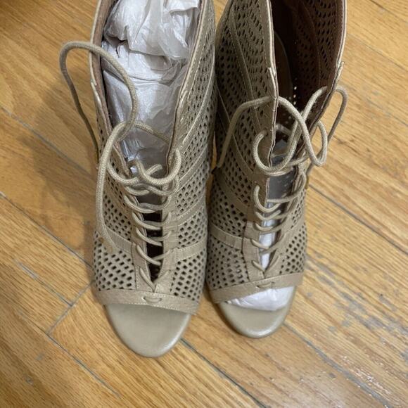 JOIE Shari Basic Buff Leather Stiletto Peep Toe EU Size 37 / US Size 6.5 - Picture 3 of 10